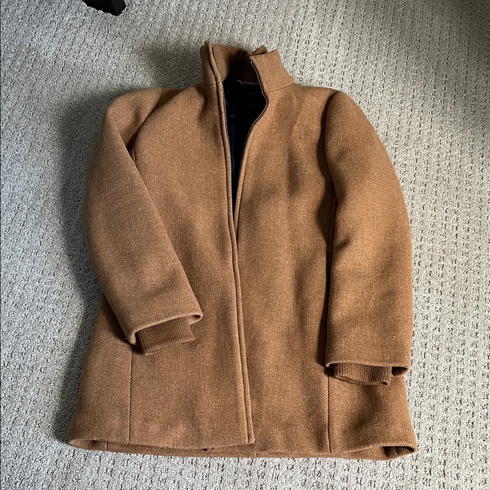J.Crew Camel Italian Stadium Wool Jacket